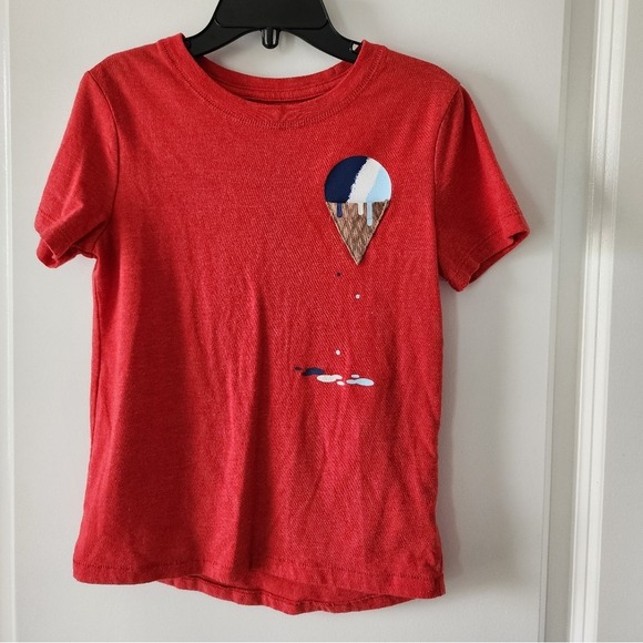 Cat & Jack Other - 5t Cat & Jack red tshirt ice cream cone pocket Valentine's Day Patriotic Summer